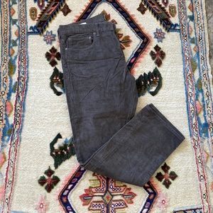 Mens grey J. Crew corduroys